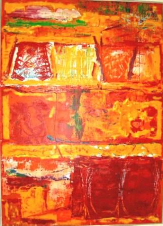 Sommer Sequenz, 80x100cm, Acryl auf Leinwand, 1999