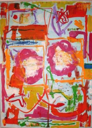 Sunny day`s bliss, 80x100cm, Acryl auf Leinwand, 1999
