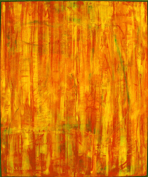 The heat is on,100x120cm, Acryl auf Leinwand, 1995